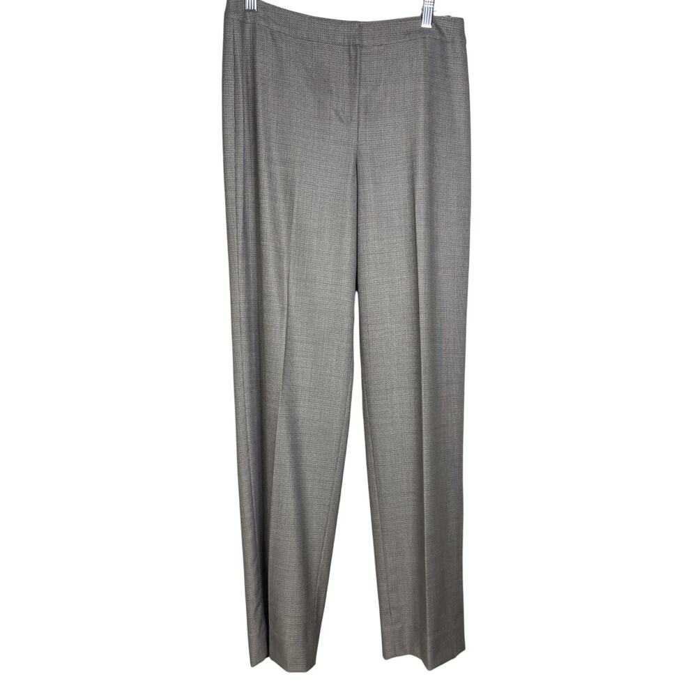 St. John - Women’s Gray Dress Pants Size 6 - Wool & Silk Blend